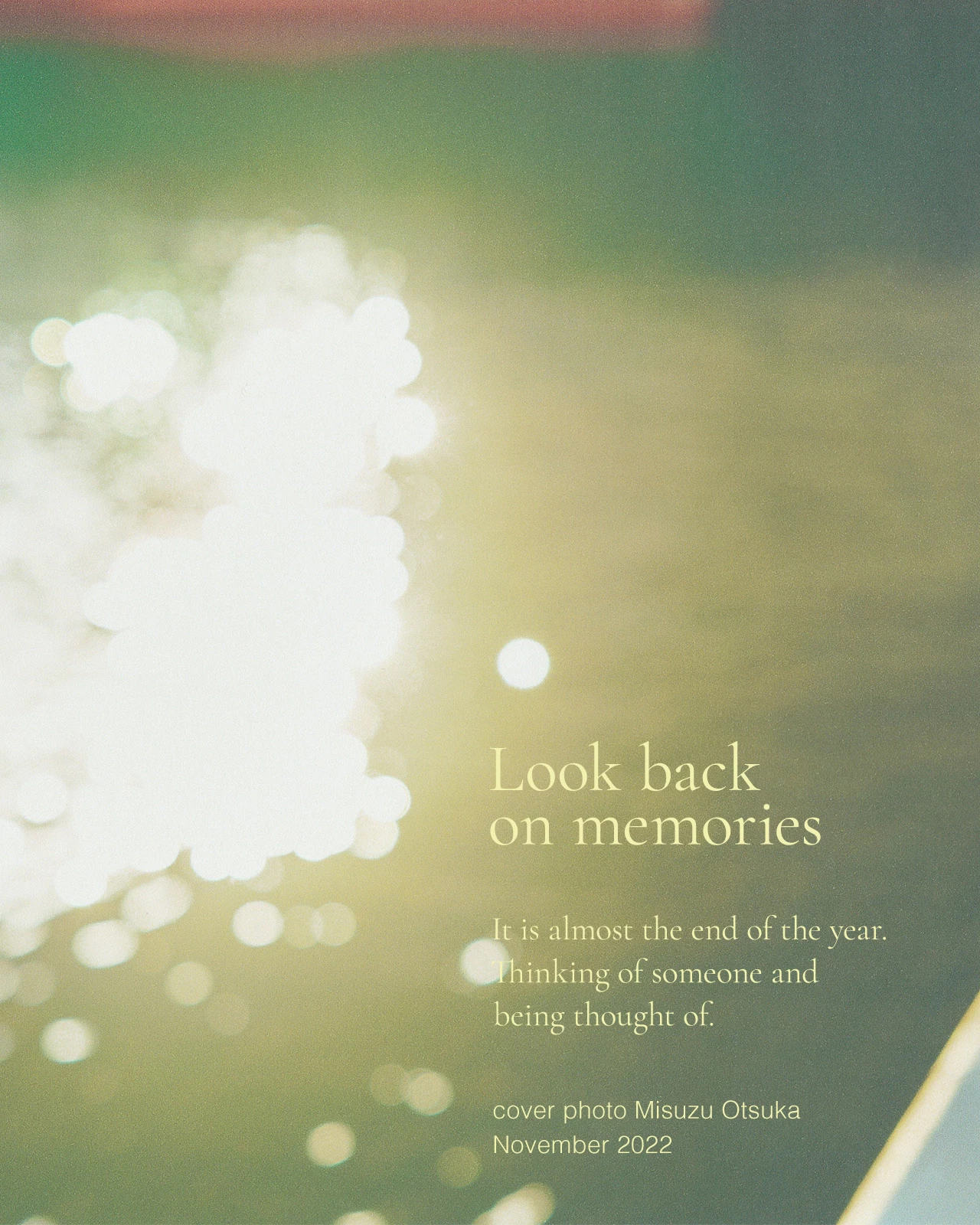 Look back on memories